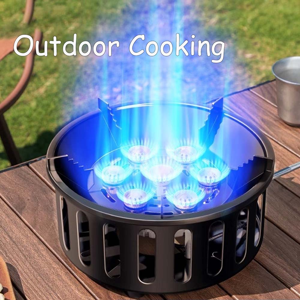 Campfire Cooking - 21000 واط 7-Core موقد للتخييم عالية