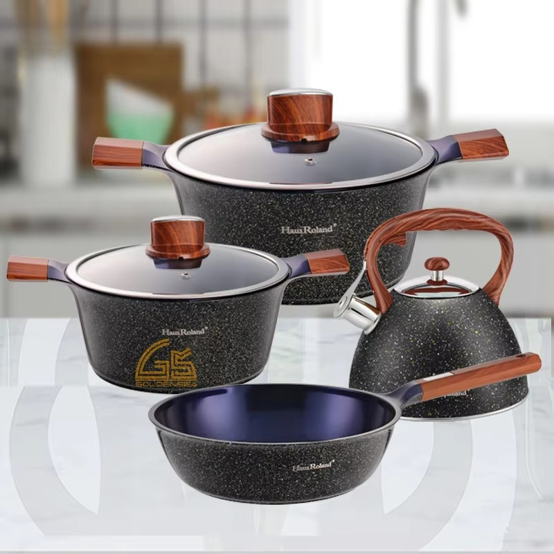 Camping Cooking Set Non Stick - طقم أواني طهي للتخييم، قدر شوربة،