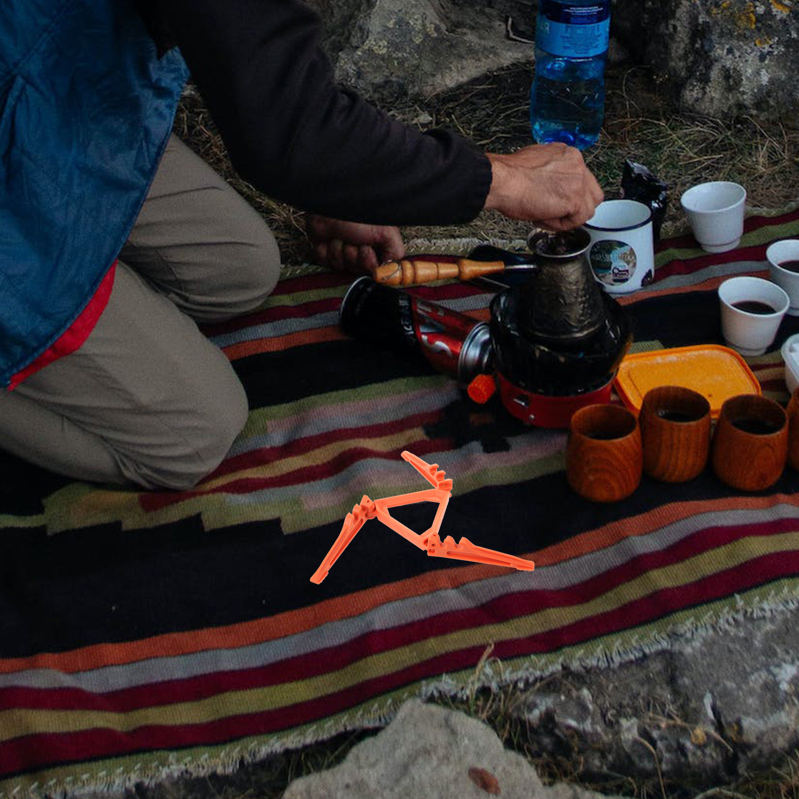 Camping Cooking Gas Stove Portable Tool - حامل خزان غاز البروبان من النايلون