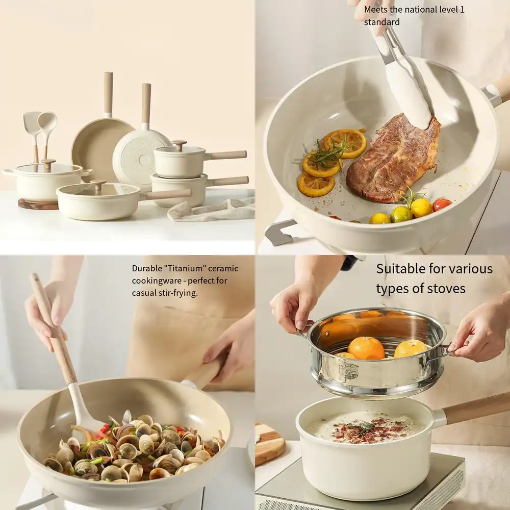 Camping Cooking Set Non Stick - طقم أواني طهي صيني من جيلينج
