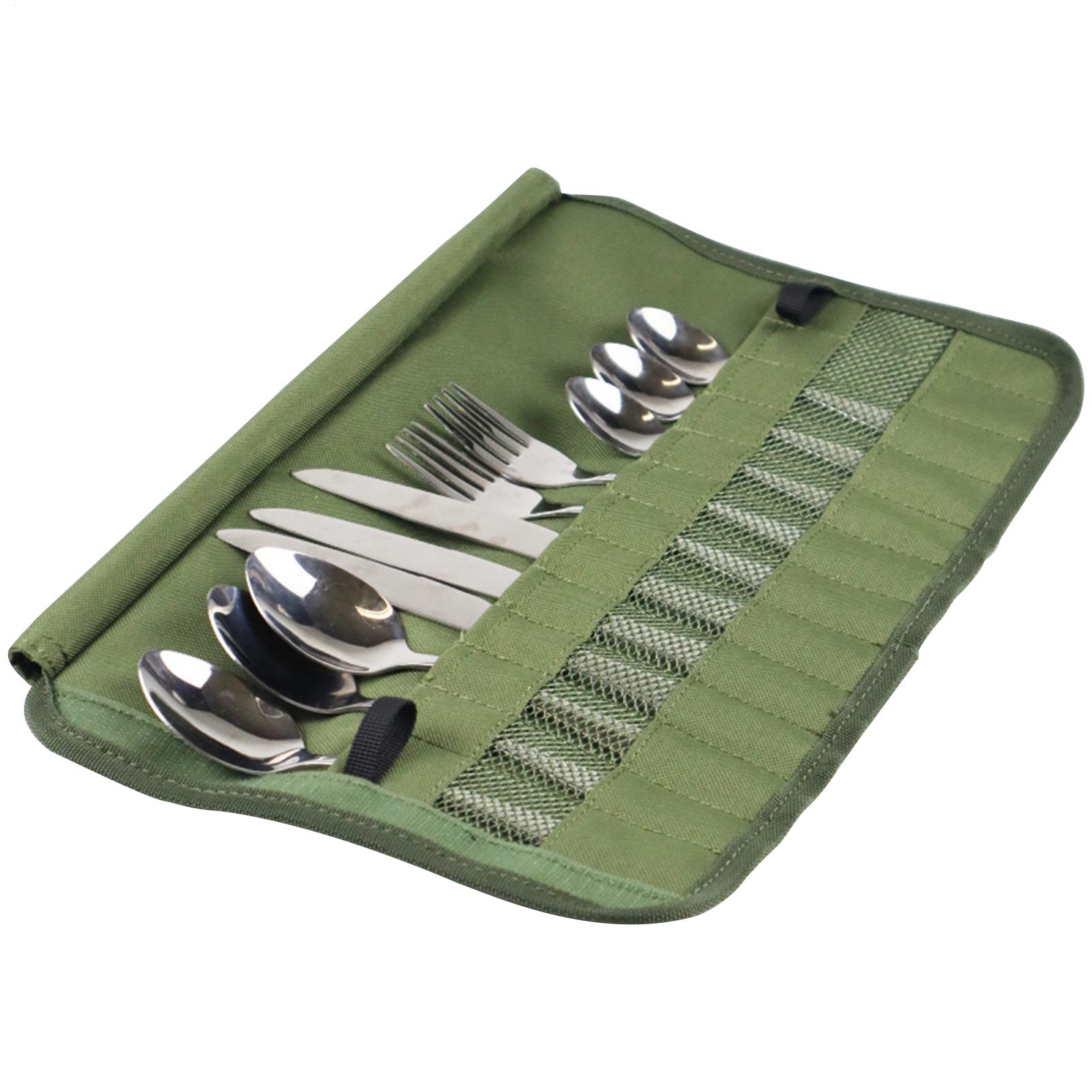 Camping Cooking Utensil Roll - حقيبة أدوات طعام للتخييم، مجموعة أدوات