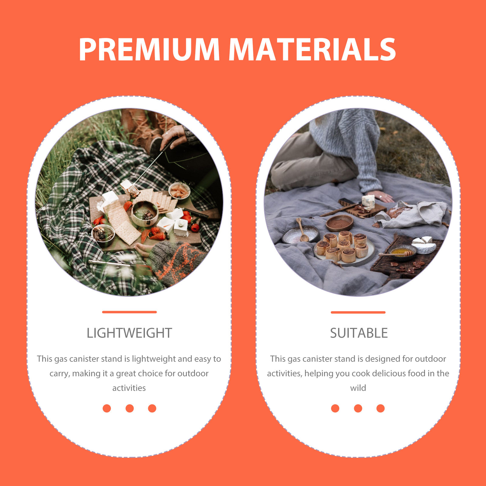 Camping Cooking Materials - حامل خزان الغاز الخارجي، حامل خزان