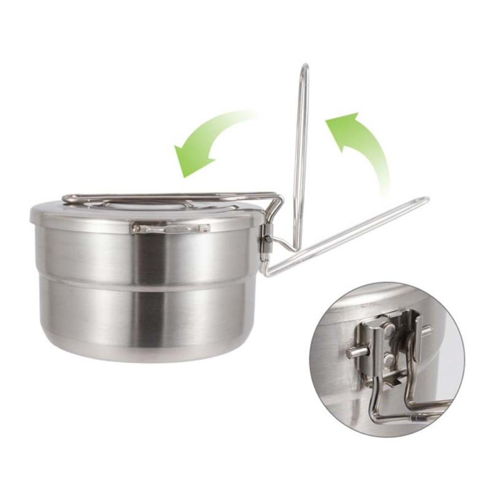 وعاء طهي خارجي من الفولاذ المق - مراجعة Camping Cooking Materials وسعره
