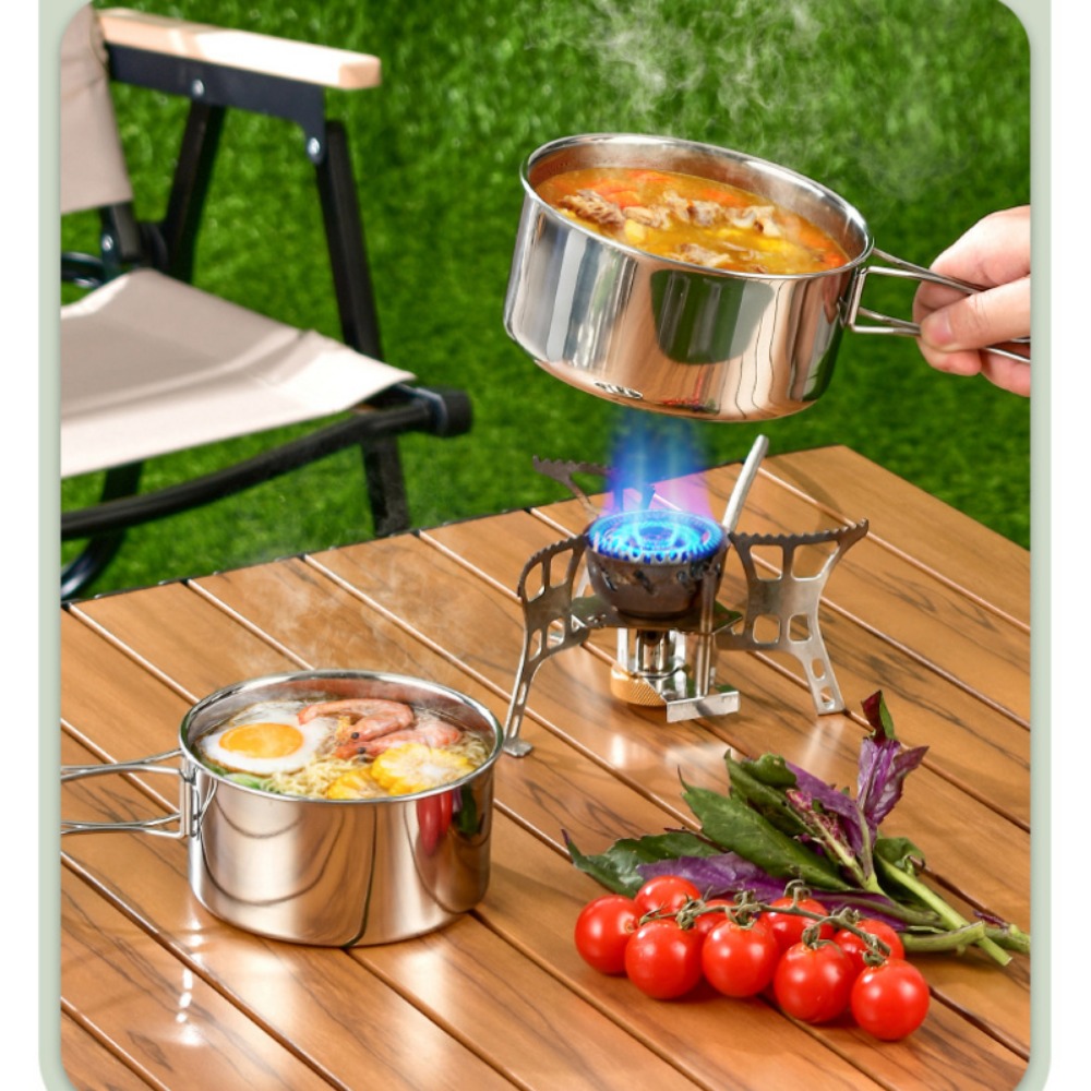 12 قطعة مجموعة أدوات المطبخ لل - مراجعة Camping Cooking Pots And Pans Set وسعره