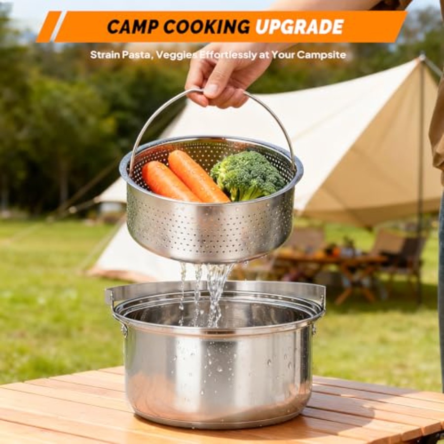 مجموعة أدوات الطهي للتخييم، طق - مراجعة Campfire Cooking وسعره