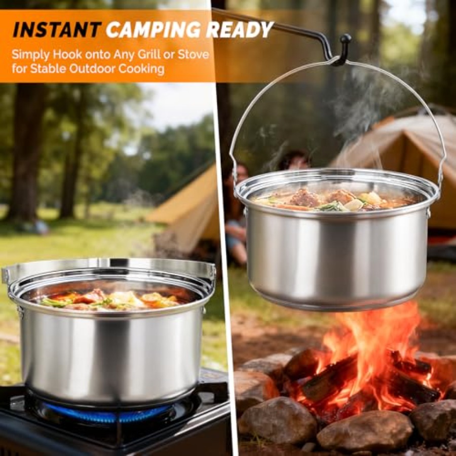 مجموعة أدوات الطهي للتخييم، طق - مراجعة Campfire Cooking وسعره