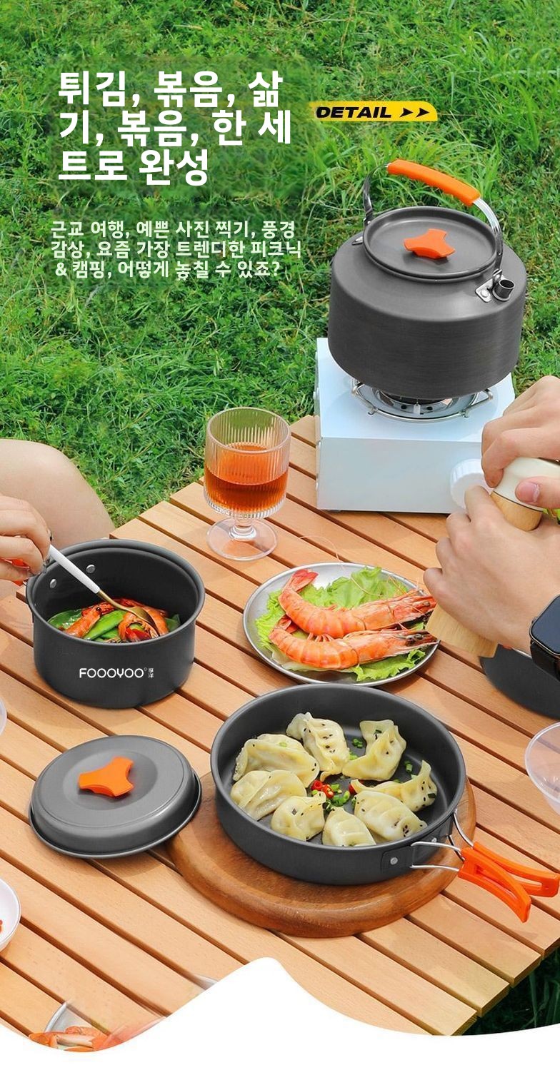 مجموعة أدوات طهي للتخييم في ال - مراجعة Camping Cooking Set Non Stick وسعره