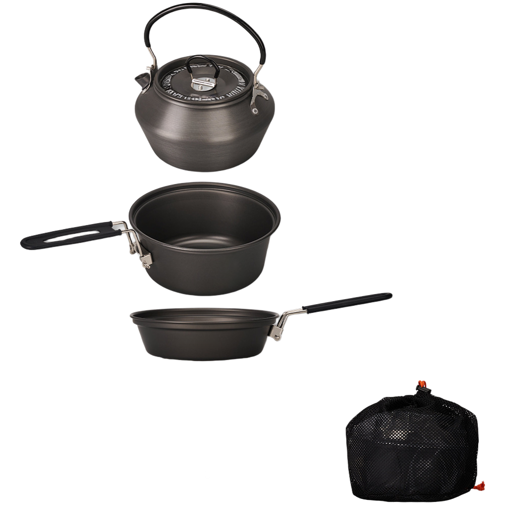 مجموعة أواني طهي خفيفة الوزن م - مراجعة Camping Cooking Pots And Pans Set وسعره