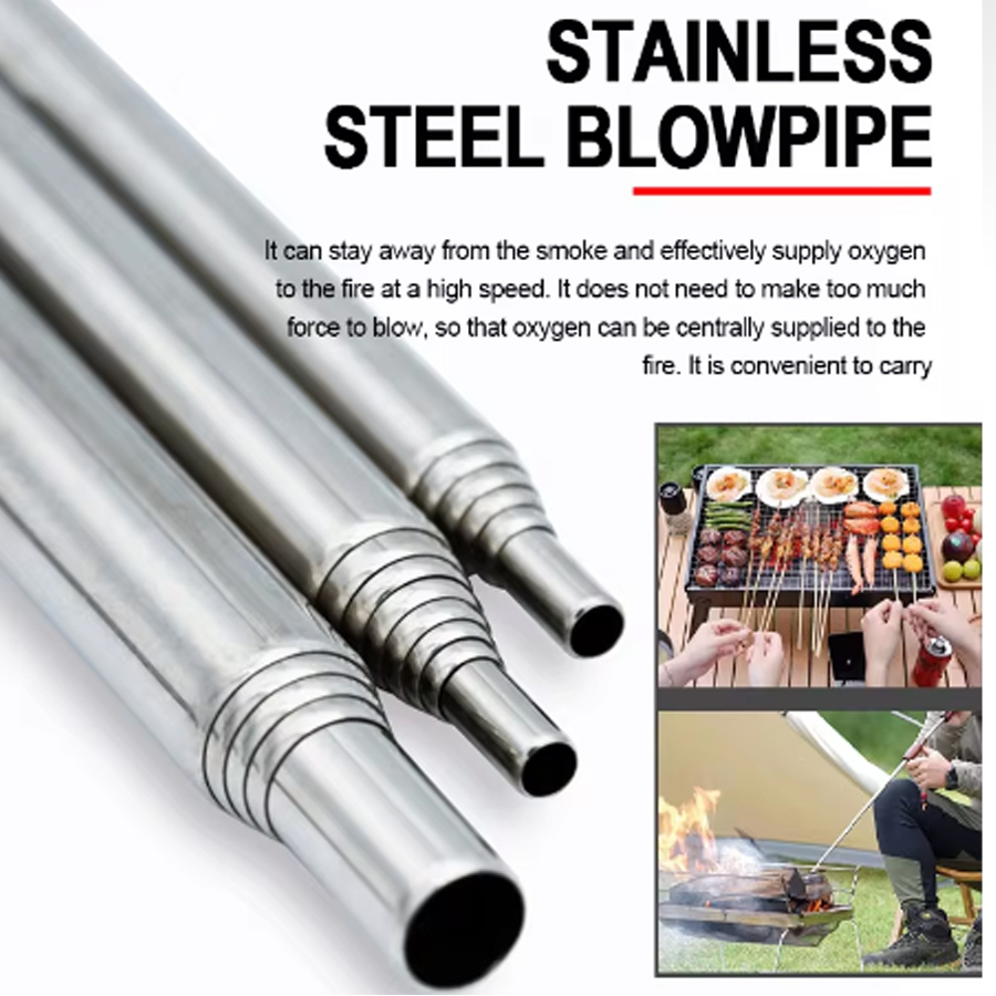 الفولاذ المقاوم للصدأ Blowpipe - مراجعة Campfire Cooking وسعره