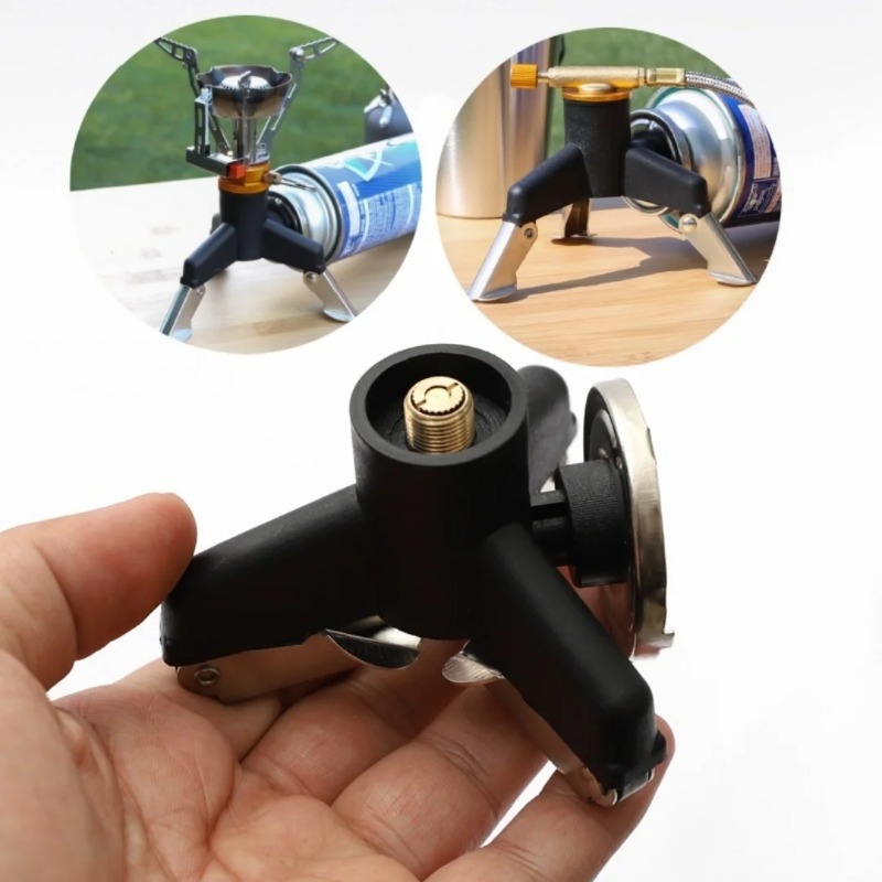 موصل محول موقد الغاز للتخييم،  - مراجعة Camping Cooking Gas Stove Portable Tool وسعره