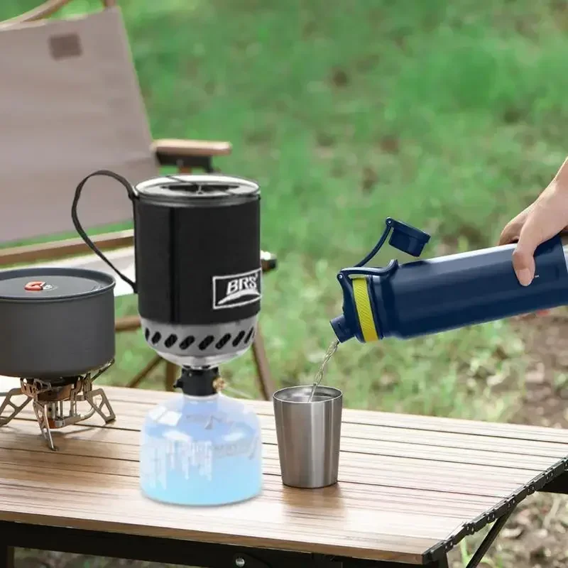 موقد غاز محمول BRS-61 مع مبادل - مراجعة Camping Cooking Gas Stove Portable Tool وسعره