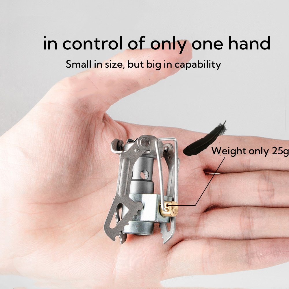 موقد تخييم من سبائك الألومنيوم - مراجعة Camping Cooking Gas Stove Portable Tool وسعره