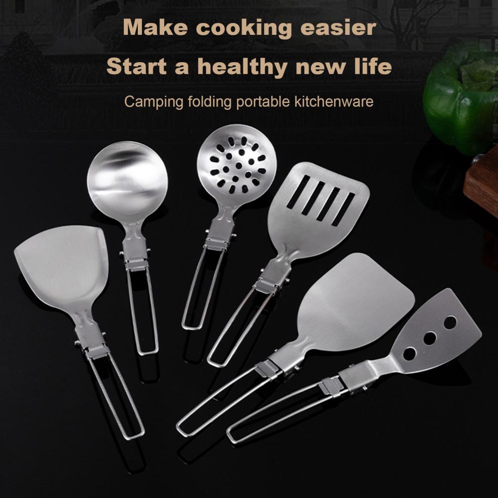 ملعقة تخييم من الفولاذ المقاوم - مراجعة Camping Cooking Set Non Stick وسعره