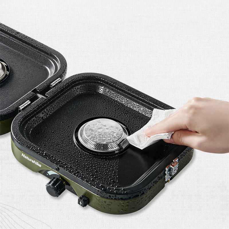 موقد غاز مزدوج قابل للطي بقوة  - مراجعة Camping Double Cooking Stove وسعره