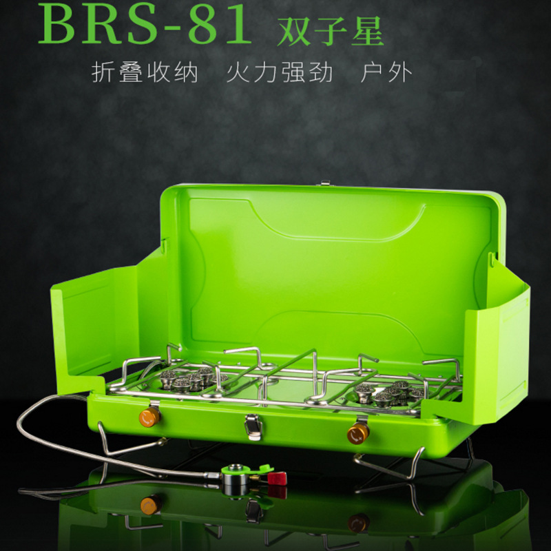 موقد محمول مزدوج من AOLIVIYA ط - مراجعة Camping Cooking Gas Stove Portable Tool وسعره