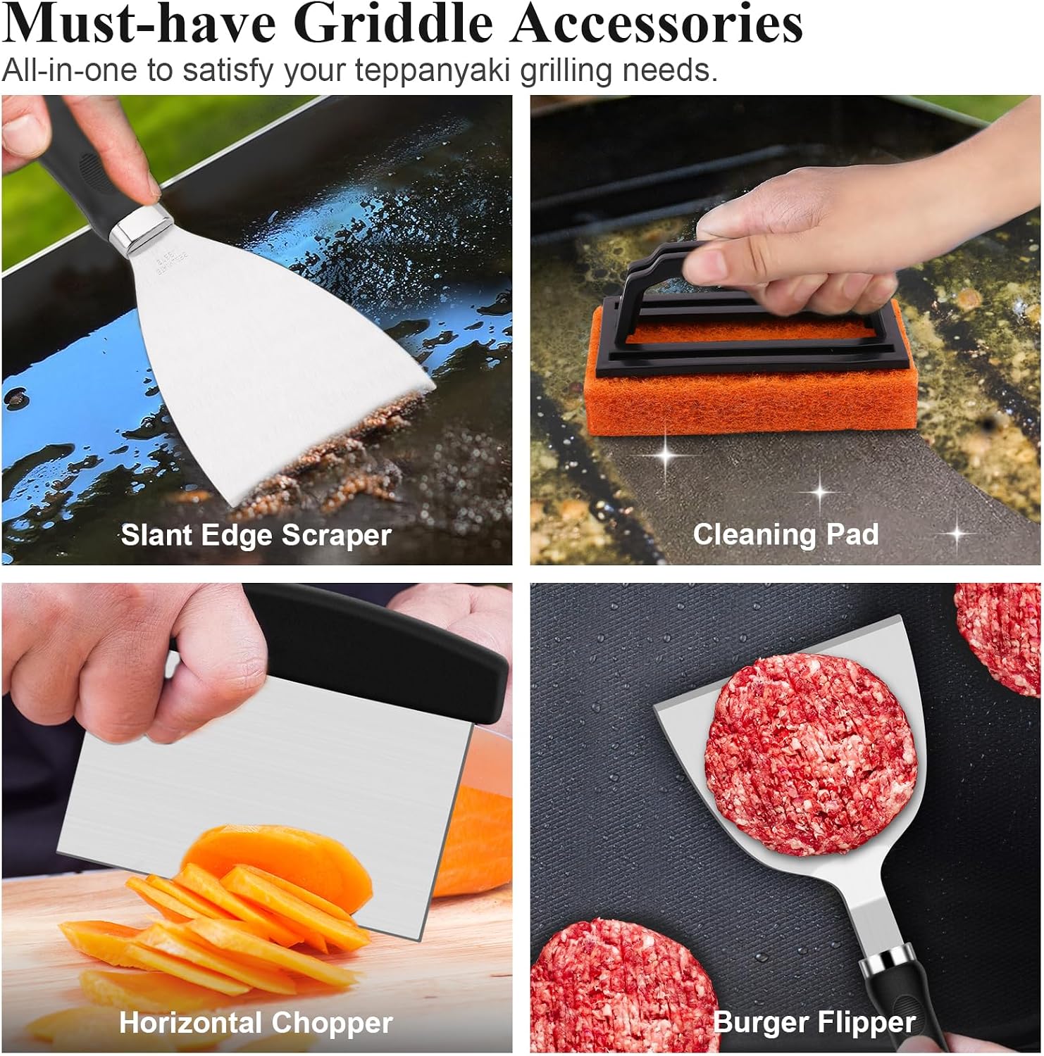 طقم أدوات شواء تيبانياكي وهيبا - مراجعة Camping Cooking Gifts وسعره