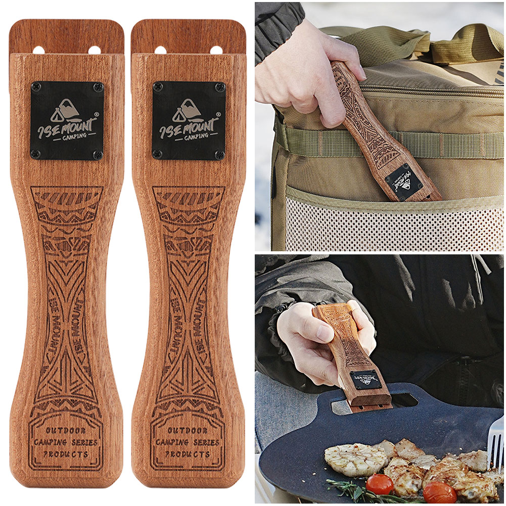 مقلاة شواء خشبية طبيعية للاستخ - مراجعة Camping Cooking Gadgets وسعره