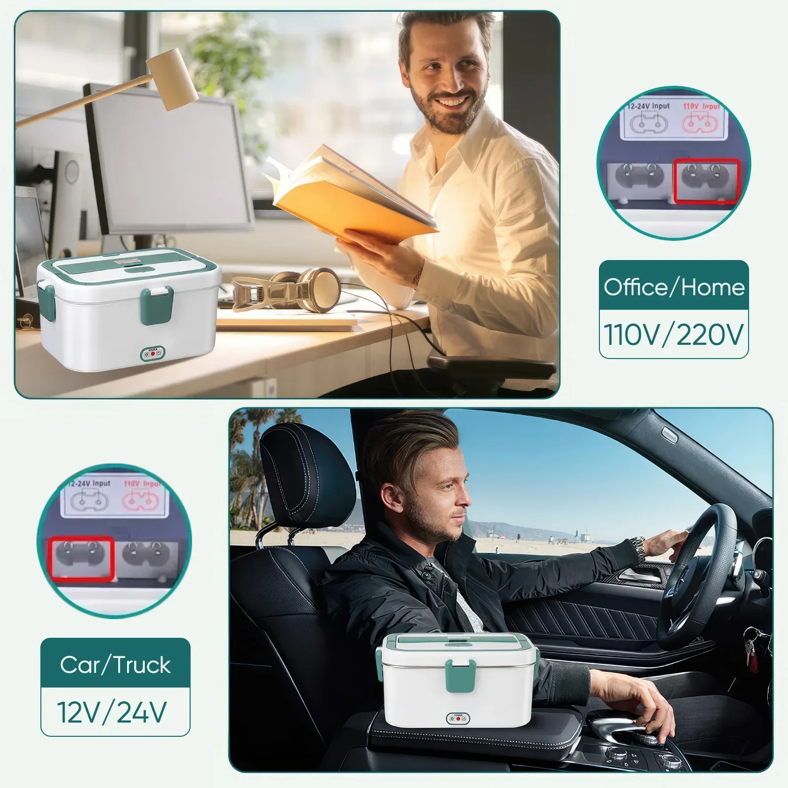 صندوق غداء كهربي جهاز تسخين ال - مراجعة Camping Cooking Electric وسعره