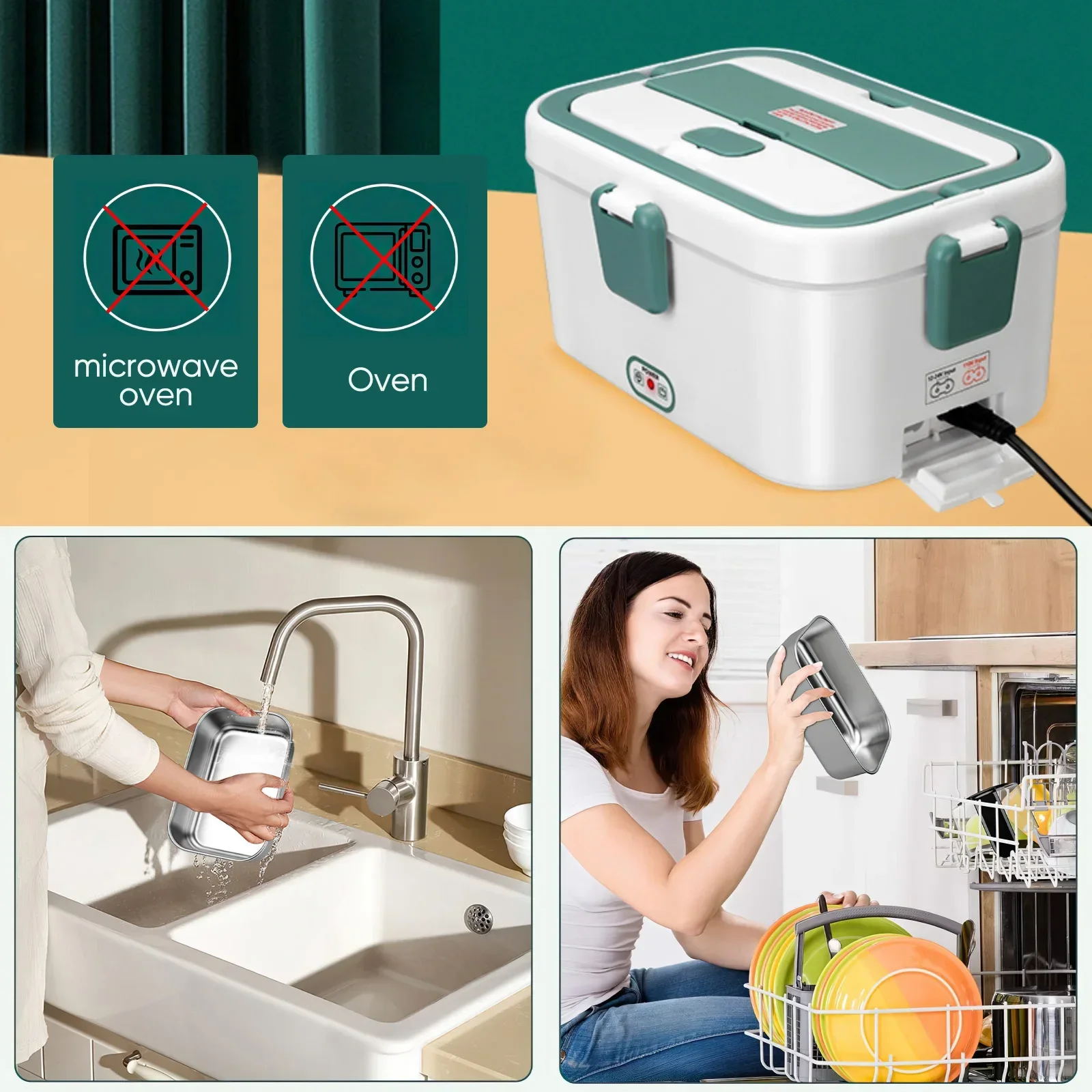صندوق غداء كهربي جهاز تسخين ال - مراجعة Camping Cooking Electric وسعره