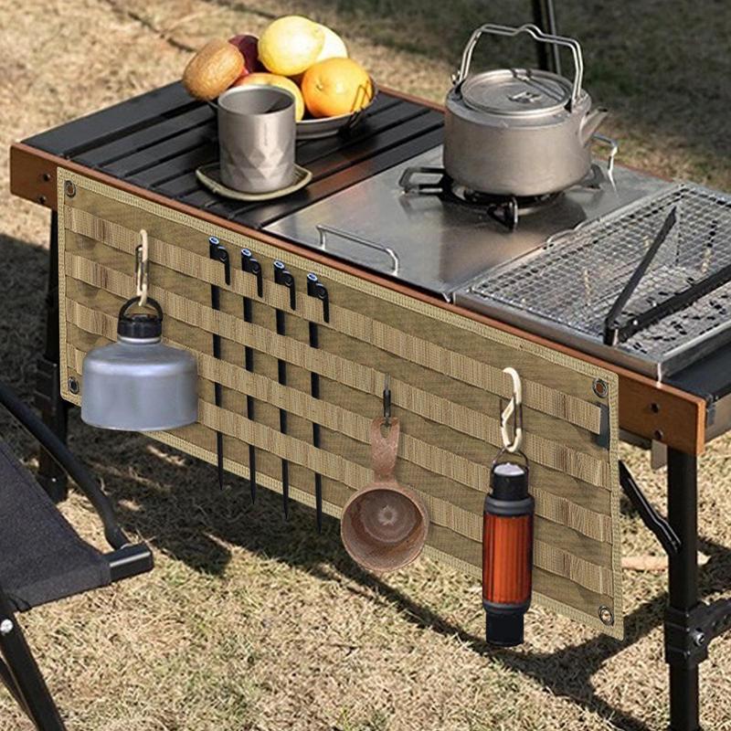 منظم مظلة التخييم ، أواني الطب - مراجعة Camping Cooking Utensil Roll وسعره