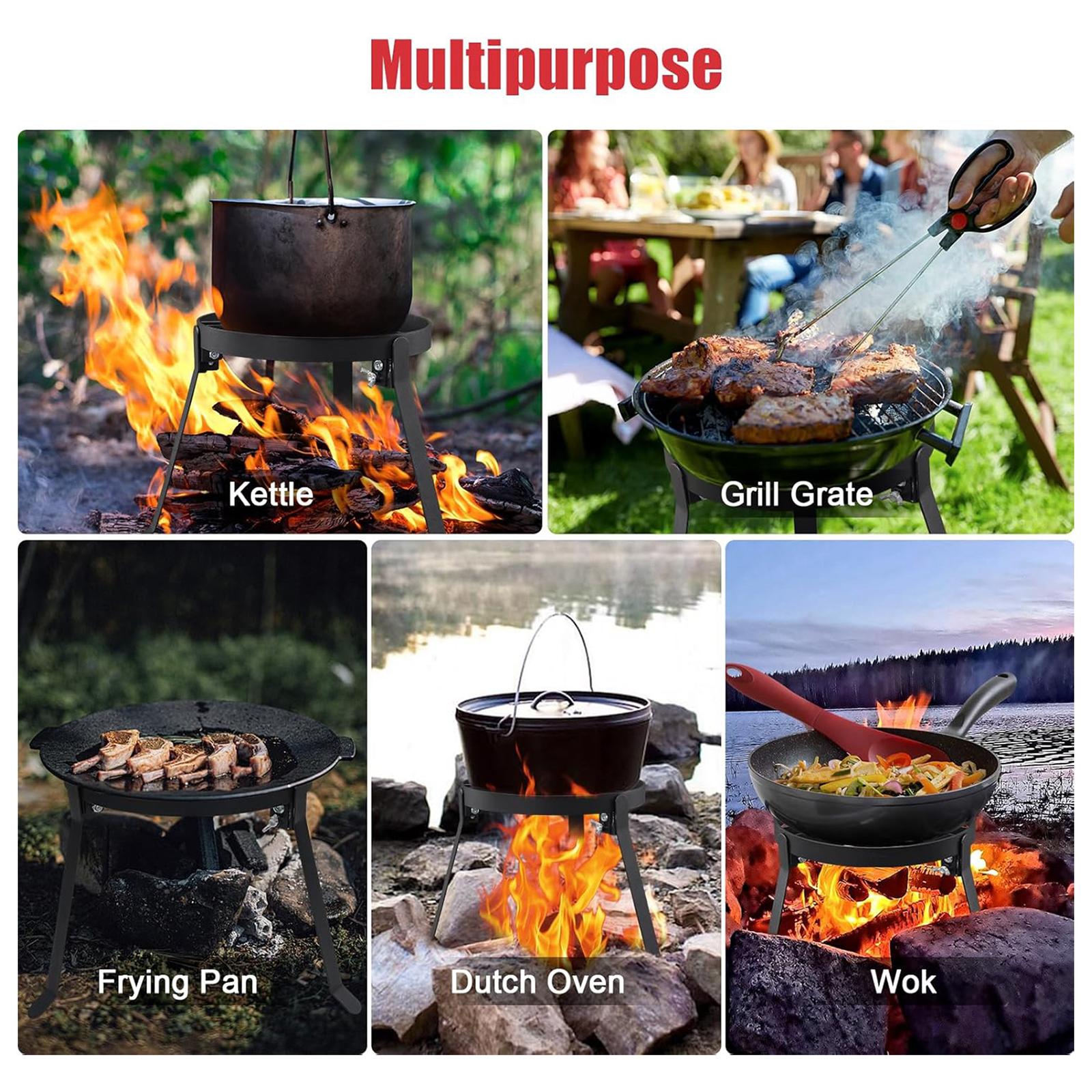 حامل طهي قابل للطي من الحديد ل - مراجعة Campfire Cooking وسعره