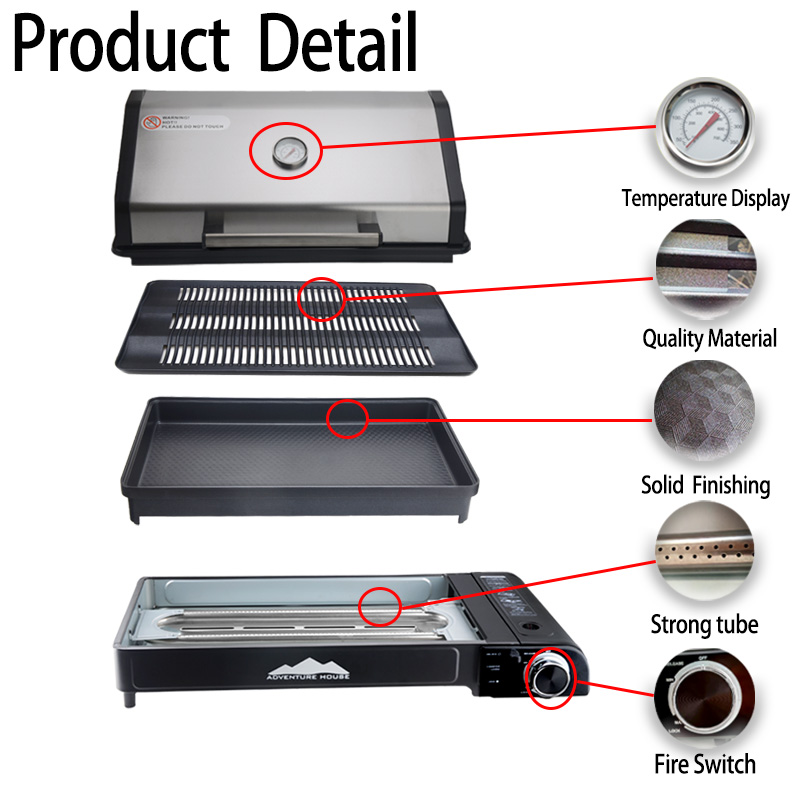 شواية محمولة متعددة الاستخداما - مراجعة Camping Cooking Gas Stove Portable Tool وسعره