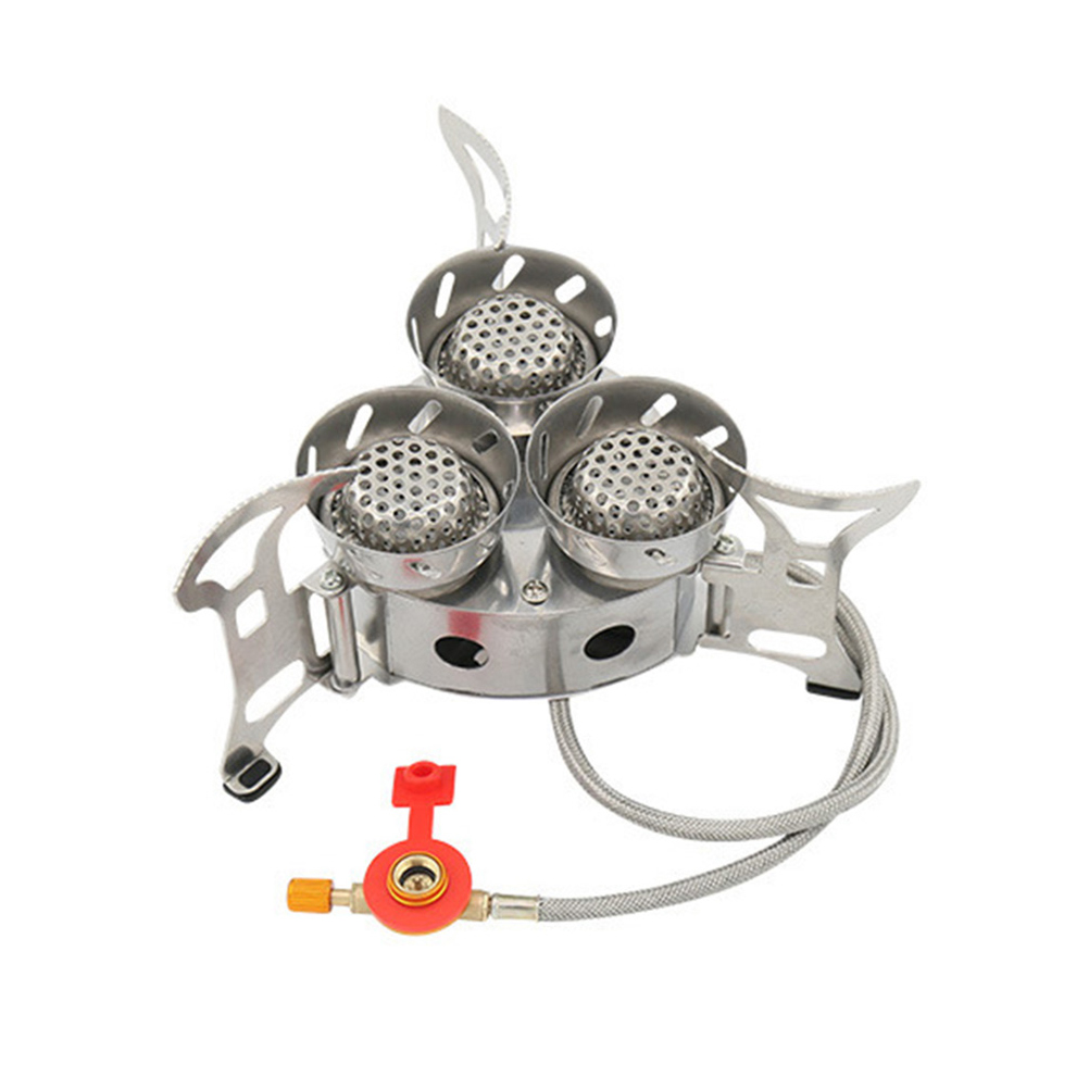 11000 واط عالية الطاقة يندبروف - مراجعة Camping Cooking Gas Stove Portable Tool وسعره
