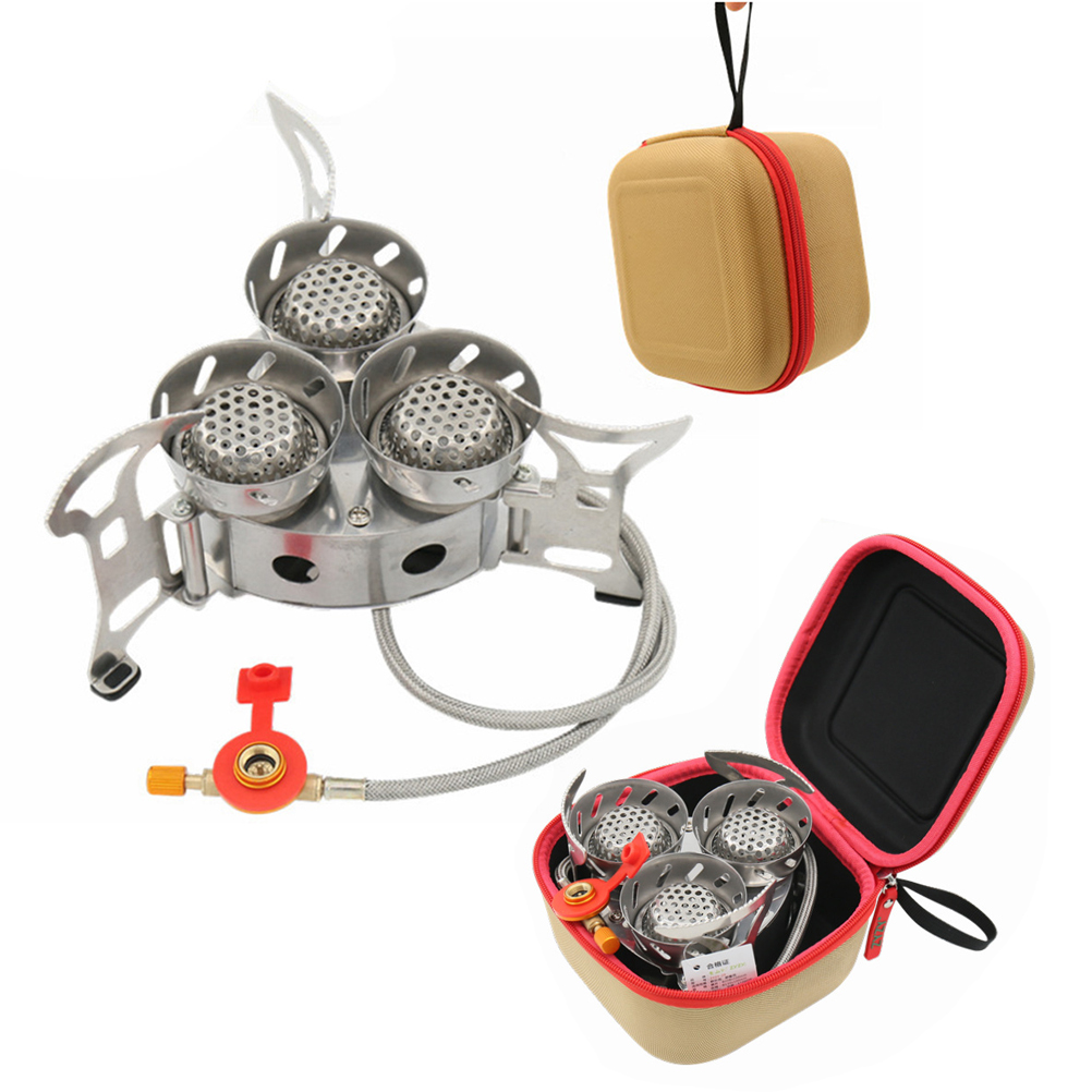 11000 واط عالية الطاقة يندبروف - مراجعة Camping Cooking Gas Stove Portable Tool وسعره
