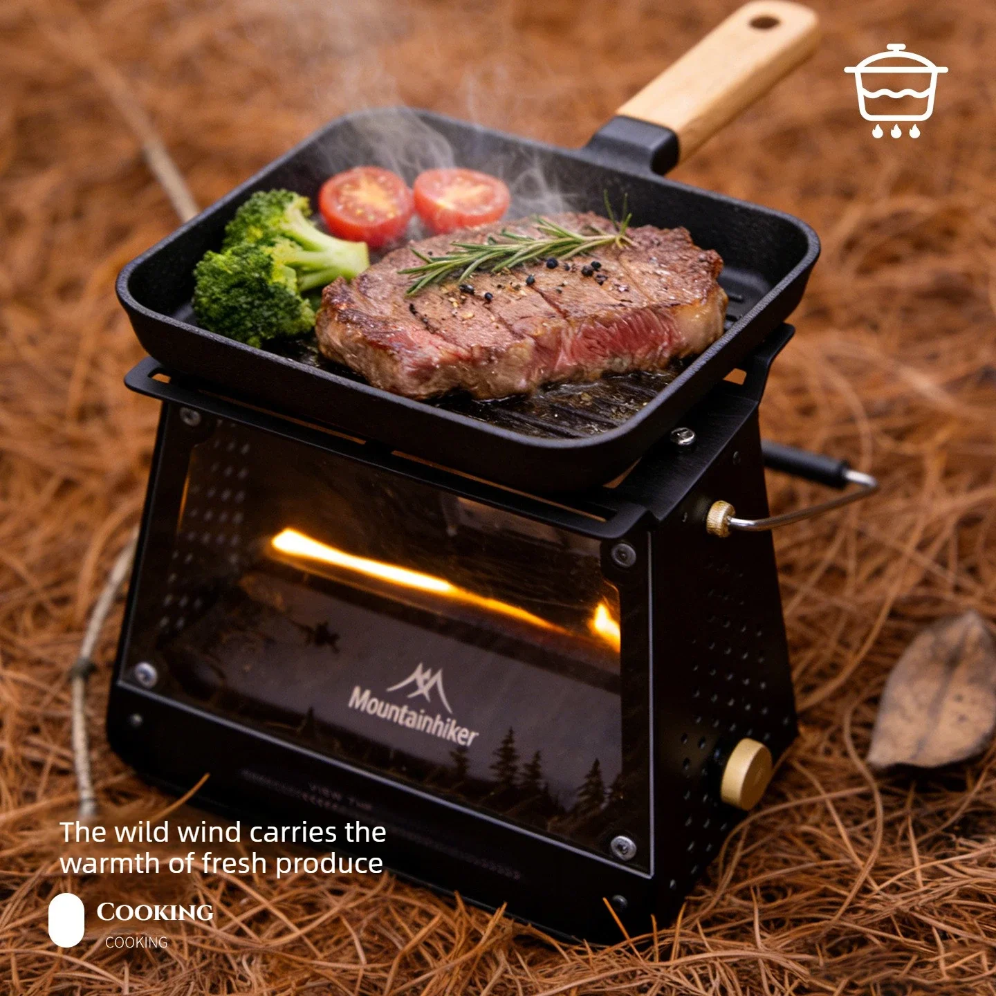 موقد نار محمول صغير من الفولاذ - مراجعة Campfire Cooking وسعره