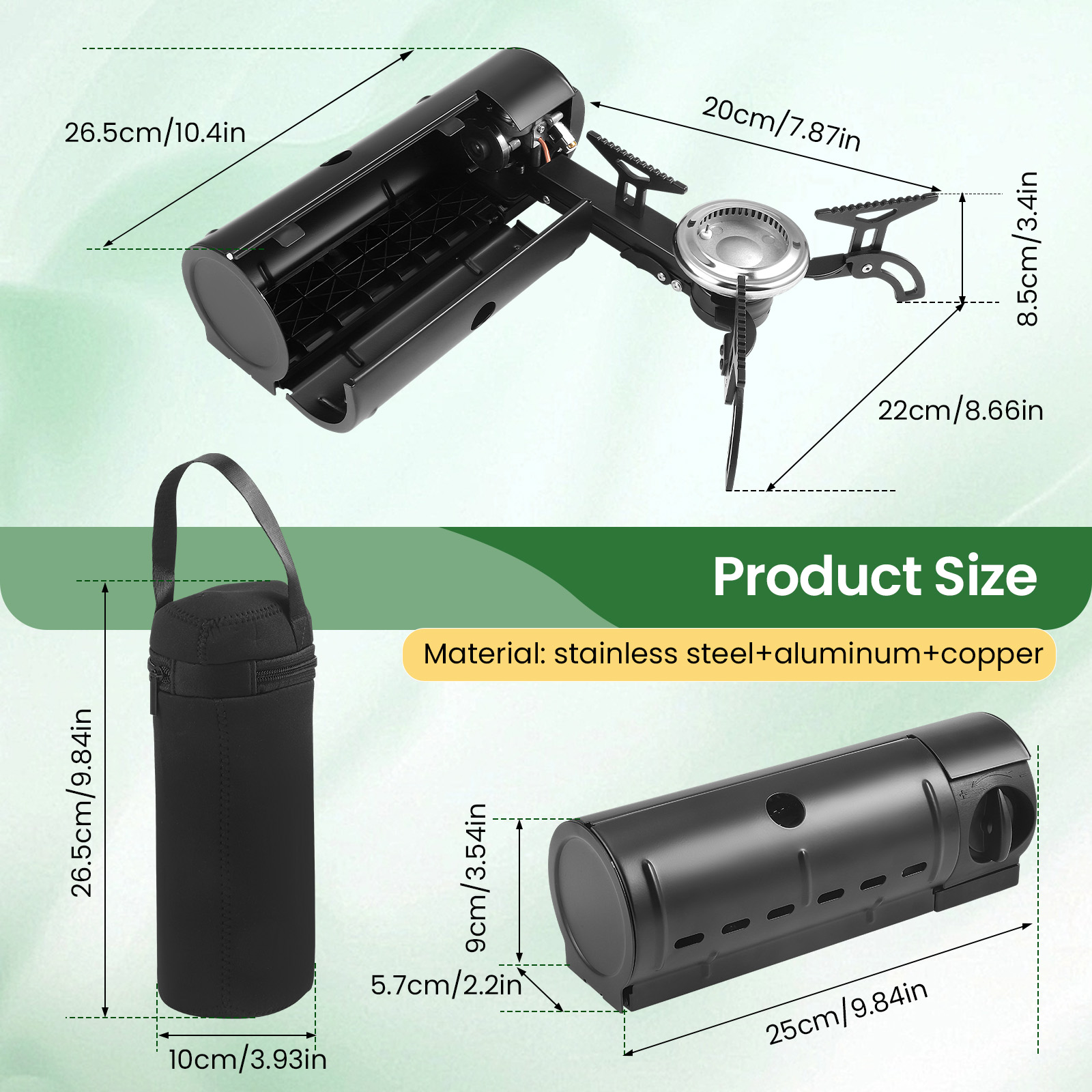 2800 واط المحمولة موقد قابل لل - مراجعة Camping Cooking Gas Stove Portable Tool وسعره