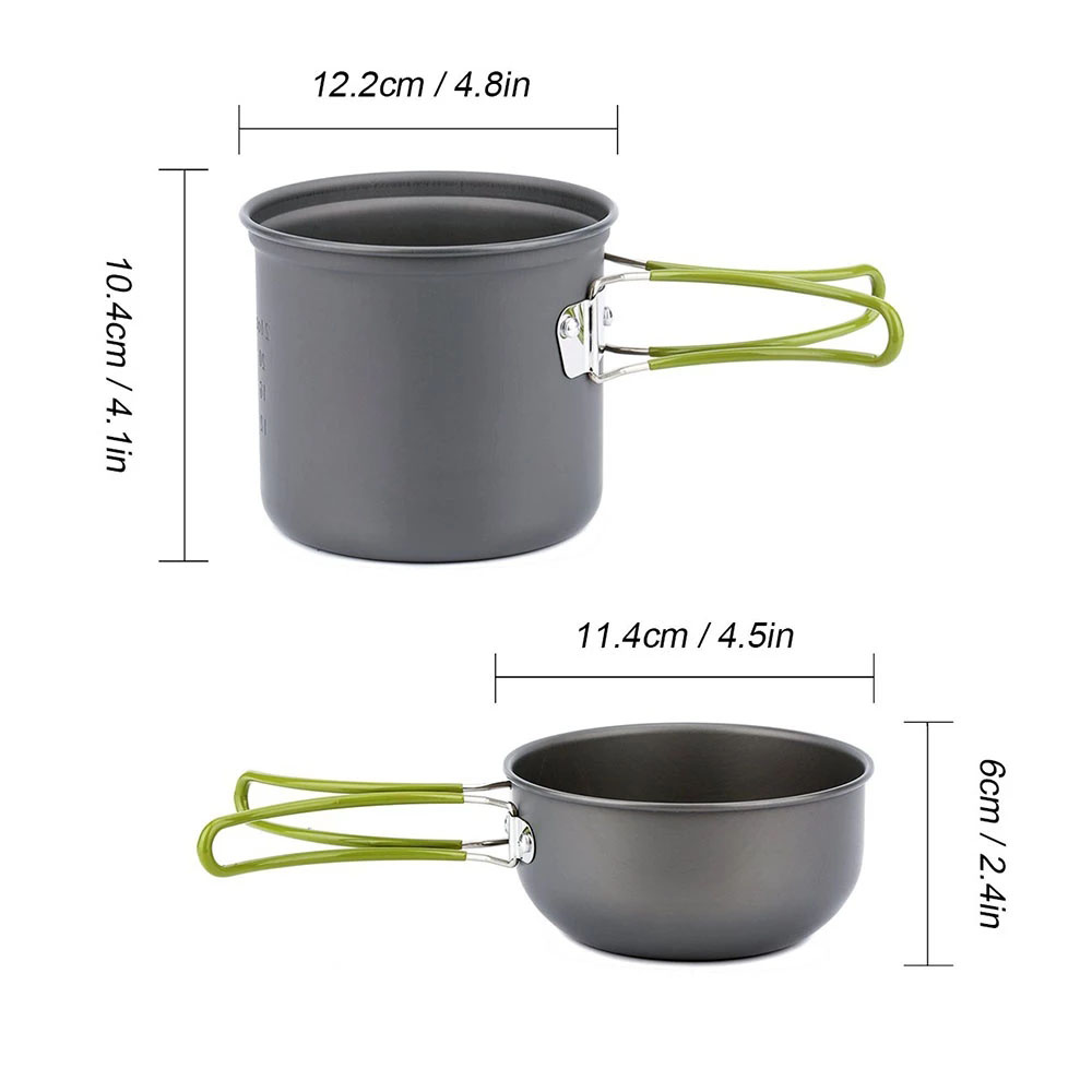 طقم أواني طهي للتخييم مع موقد  - مراجعة Camping Cooking Gadgets وسعره