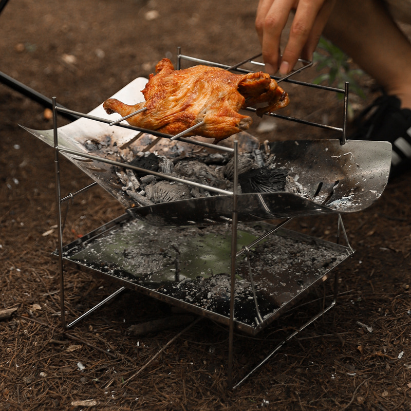 حرق الخشب موقد للتخييم المحمول - مراجعة Campfire Cooking وسعره